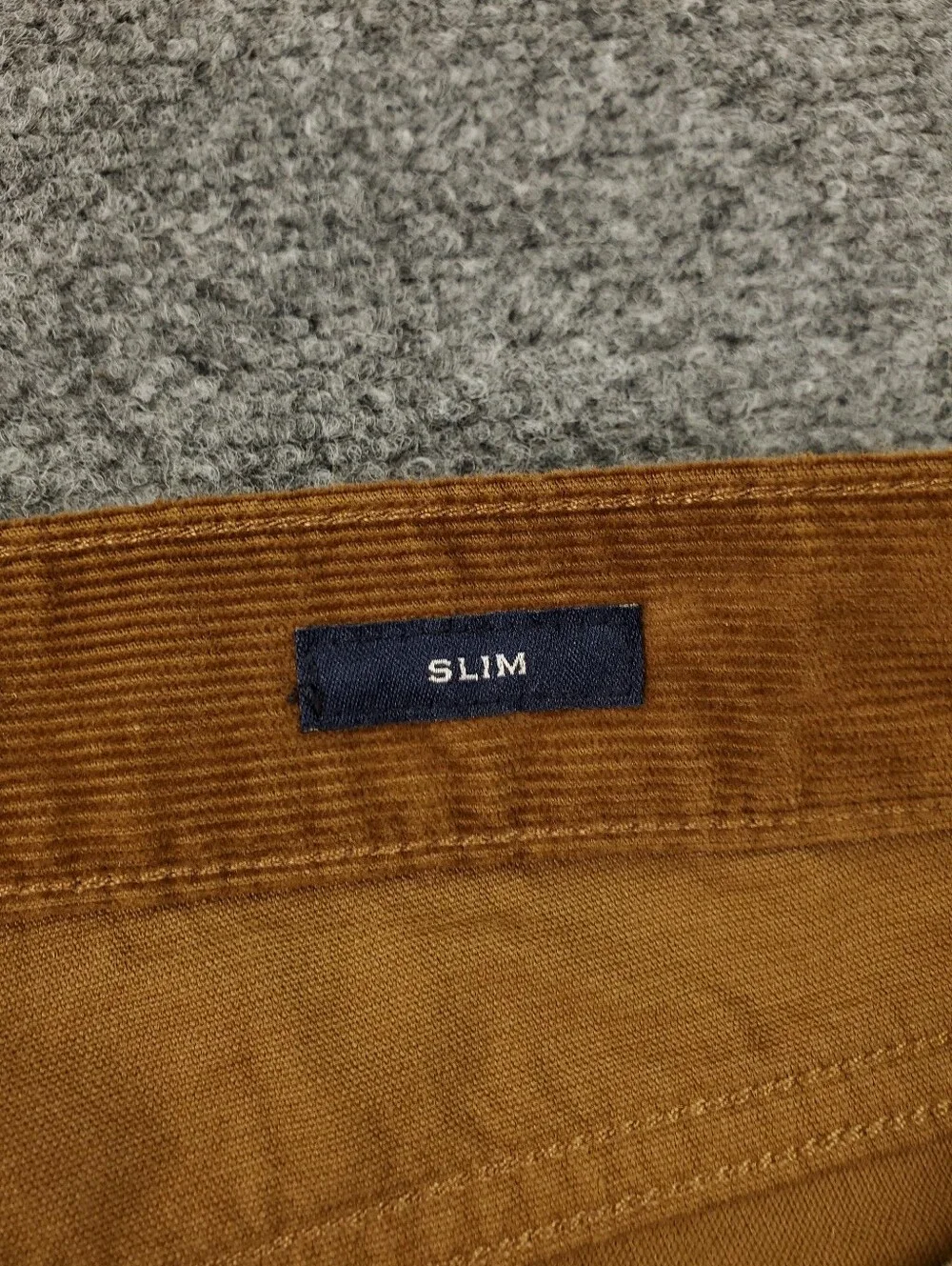 J Crew Flex Corduroy Pants 33x30 Slim Camel Rust Brown Five Pocket Casual Fall